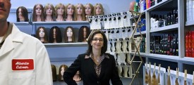 Gina Boswell, president of global brands for Alberto Culver, stands in a lab at the company's headquarters in 2008. (Chicago Tribune/Alex Garcia)