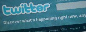 The Twitter homepage on Sept. 3, 2010. Twitter came under attack today as hackers exploited a security flaw to wreak havoc on the microblogging service. (Nicholas Kamm/AFP/Getty Images)