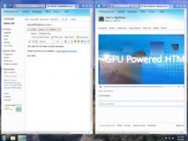 A screen shot of Microsoft's Internet Explorer 9.