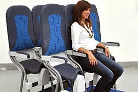 New airline seat design inspired by a saddle. (Aviointeriors)