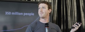 Facebook CEO Mark Zuckerberg talks about 350 million active users daily of the Facebook messaging at an announcement in San Francisco, Nov. 15, 2010. (AP Photo/Paul Sakuma)