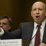 Goldman Sachs CEO Lloyd Blankfein testifies before a Senate investigative committee on Capitol Hill, April 27, 2010. (Jim Watson/AFP/Getty Images)