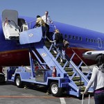 Passengers board a Southwest Airlines jet in Burbank, Calif. (AP Photo/Paul Sakuma)
