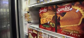 Sara Lee deserts in a grocer's freezer. (AP)