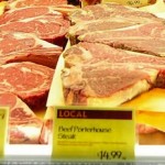 Beef cuts on display at a supermarket in New York in January. (Emanual Dunand/AFP/Getty Images)