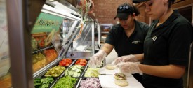 Workers at a Subway in Rosemont, Ill., April 8, 2010. (Lane Christiansen/Chicago Tribune)