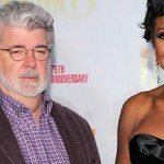 Movie director George Lucas and Mellody Hobson attend the 2009 opening night of "Dreamgirls" at the Apollo Theater in New York City. (Jemal Countess/Getty)