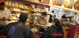 Busy morning at the Dunkin Donuts franchise in the village of Posen. (Zbigniew Bzdak/Tribune)